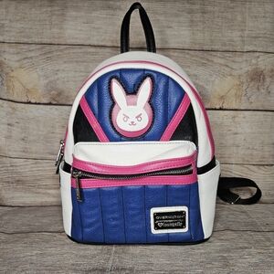 d.va mini backpack poshmark Loungefly | Bags | Blizzard Overwatch Dva Loungefly Mini Backpack